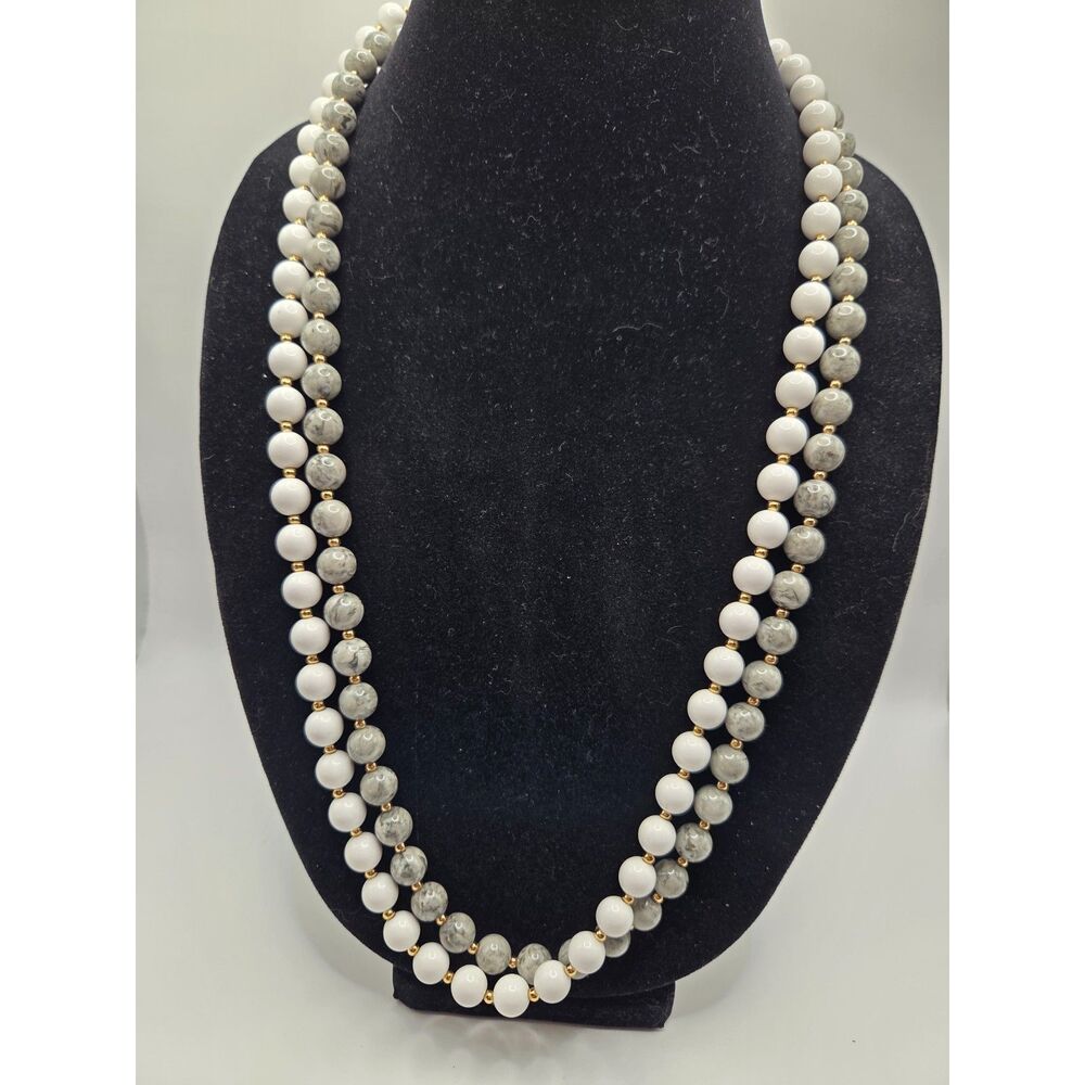 1745. Set of Two Vintage Monet Beaded Necklaces